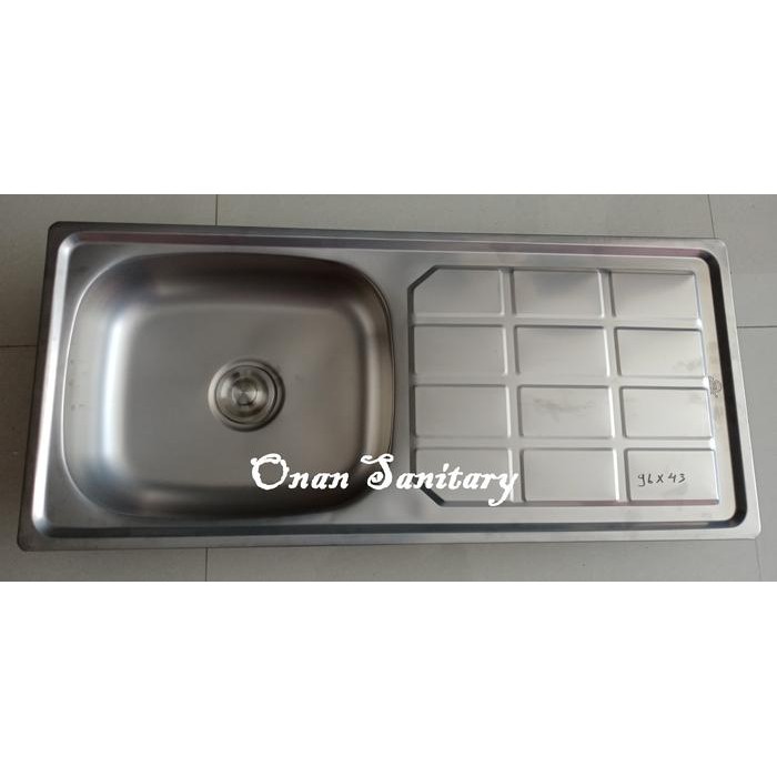 PREMIUM Bak Cuci Piring 96x43 Stainless