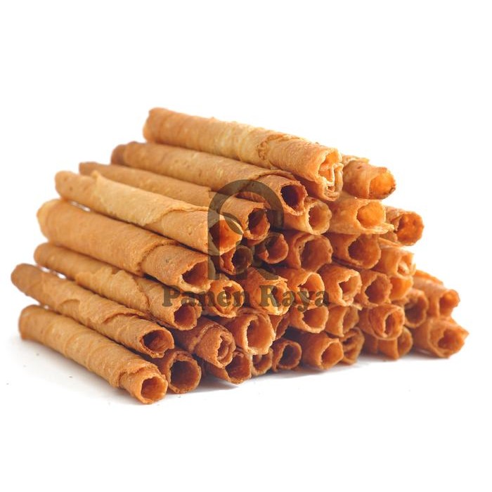 

PREMIUM Kue Kering Semprong Wijen / Opak Gulung PR 250gr Siap Makan