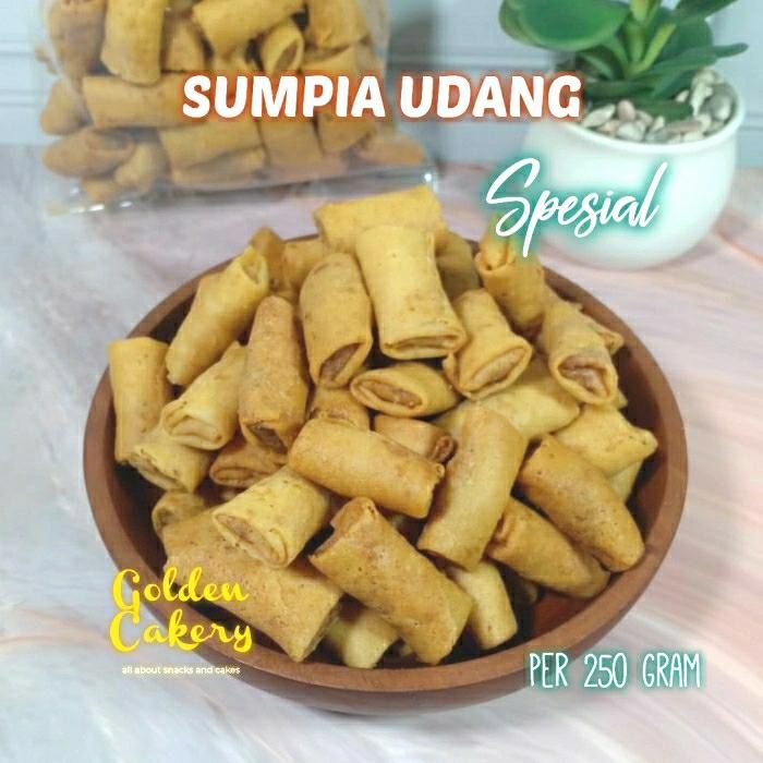 

PREMIUM SUMPIA SUMPIAH ABON UDANG KUE KERING ISI ABON TERLARIS 250 GRAM