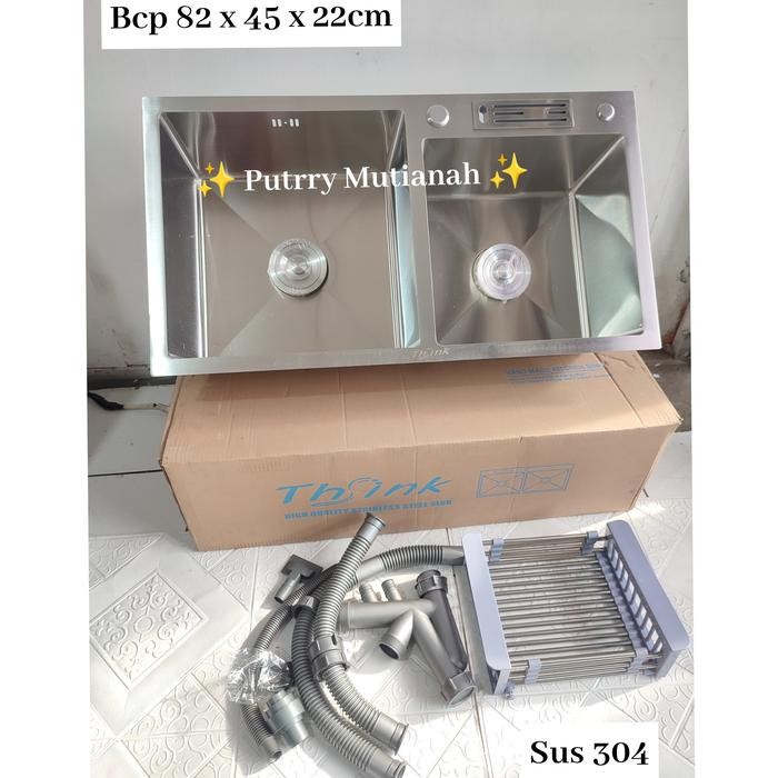 PREMIUM Bak cuci piring stainless/bak cuci piring thsink uk 82cm