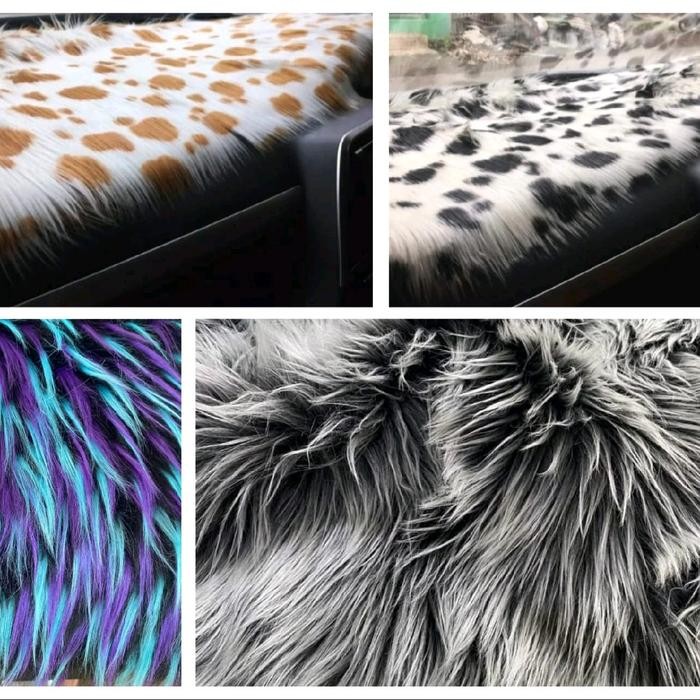 PREMIUM Alas Taplak dashboard mobil bulu korea gradasi (dua warna) universal car, Taplak mobil bulu