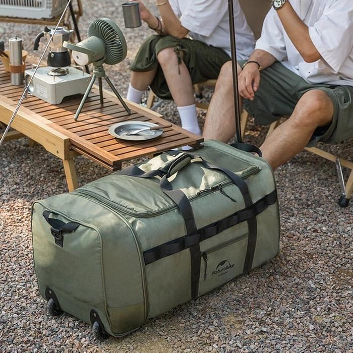 FOLDING STORAGE BOX NATUREHIKE NH21LX003 FOLDABLE TUG WHEEL BAG DUFFLE TAS LIPAT CAMPING GLAMPING