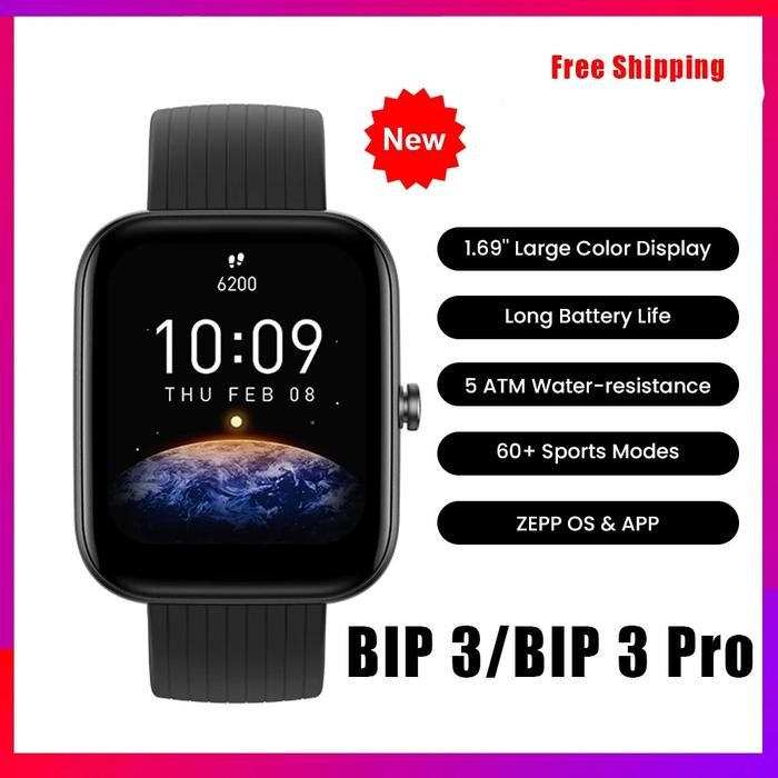 Amazfit Bip 3 BIP 3 Pro Smartwatch Blood-oxygen Saturation