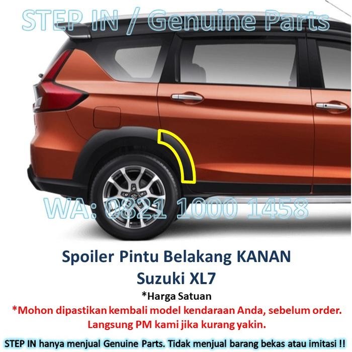 Spoiler Garnish Pintu Belakang SUZUKI XL7 XL-7 molding hitam list SGP