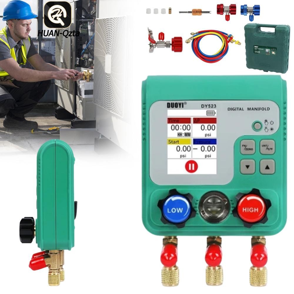 0-6000Kpa Refrigeration HVAC Temperature Tester Digital Manifold Gauge Meter Vacuum Meter Automobile