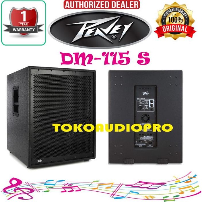 Peavey Dm115 Sub 800W 15 In Powered Subwoofer Aktif Peavey Dark Matter 115 Sub Dm-115