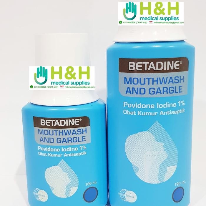 Betadine Kumur / Povidon Iodine 1% / Obat Kumur Betadine