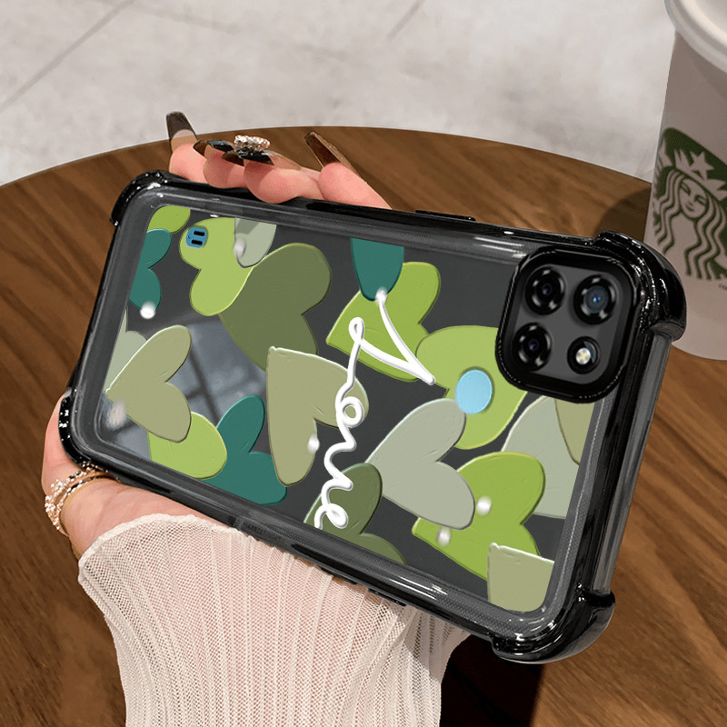 Casing Hp untuk Realme C21Y Realme C25Y C21 C15 Case Casing Softcase cinta warna Kesing HP pelindung