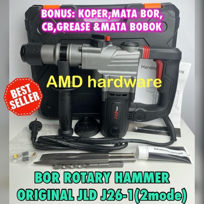 Mesin Rotary Hammer Bor Bobok Beton Tembok 5Kg Jld J26-1 Sds + J-26