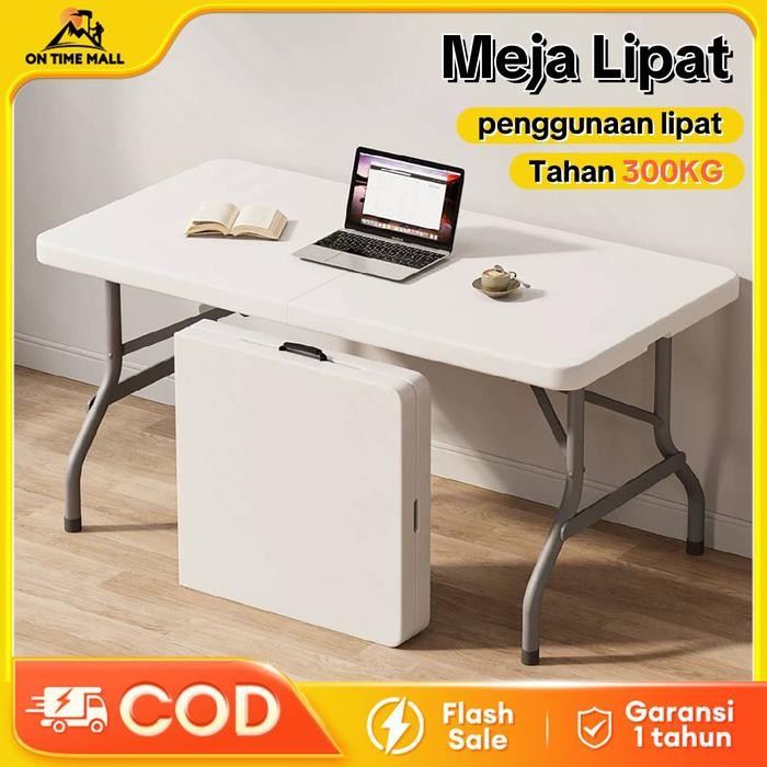 Otm Meja Lipat/Meja Lipat Plastik/Meja Lipat Outdoor/Meja Serbaguna/Besar Makan Meja
