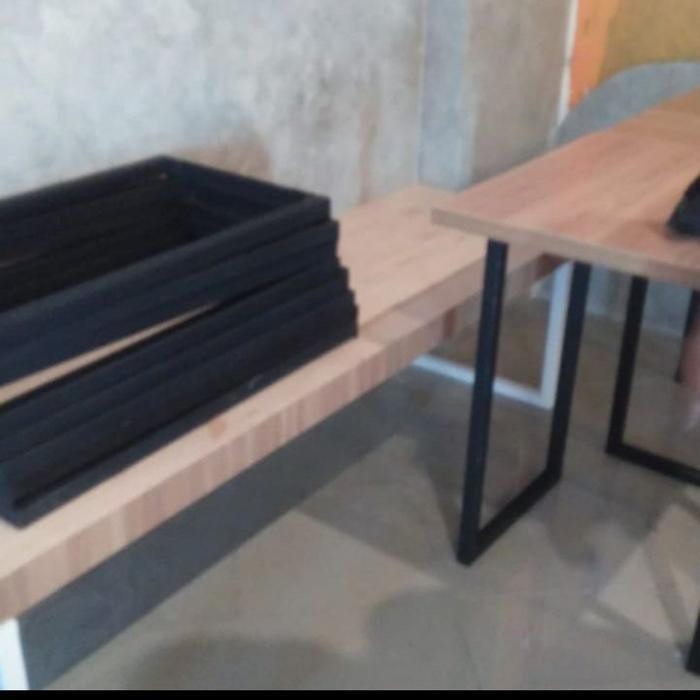 Kaki Meja Besi Hollow / Besi Kotak 70Cm