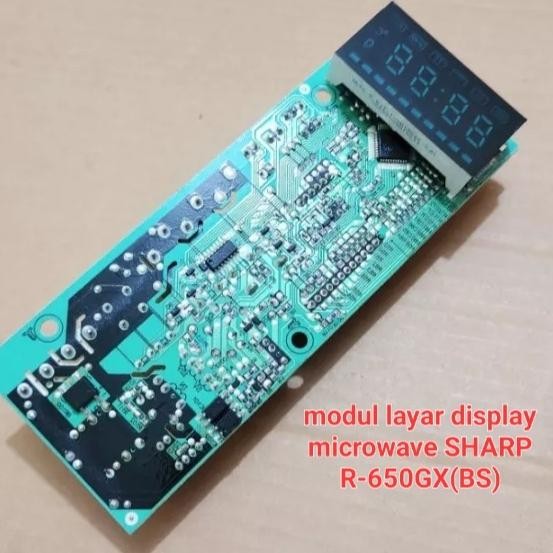 modul layar display microwave SHARP R-650GX(BS)