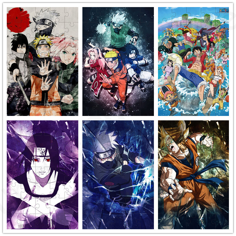 Anime Naruto Jigsaw Puzzle 35/300/500/1000 Pcs Wooden Jigsaw Puzzle