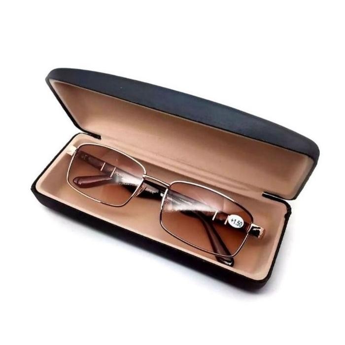 KACAMATA PLUS BACA DAN JALAN +1.00 SD +3.00 FRAME COKLAT Lensa