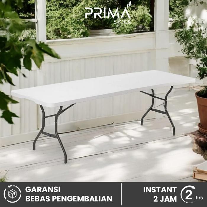 MEJA LIPAT 240 X 70 CM PRASMANAN RESTORAN KATERING PAMERAN MEETING