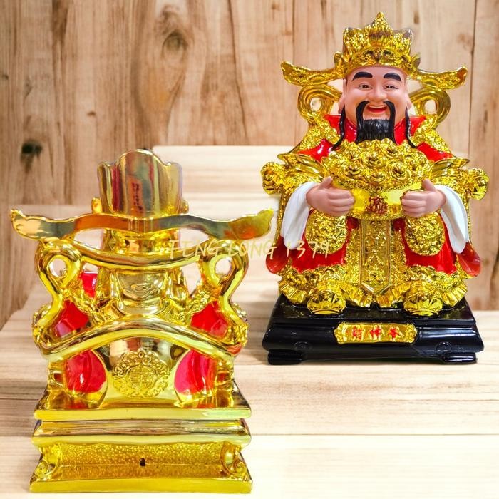 Rupang Patung Fiber Dewa Rejeki Cai Shen Ye 8 Inch