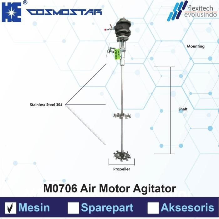 Cosmostar - Gear Type Propeler Agitator Stainless Steel, Pengaduk Air Motor, Agitator, Mixer,