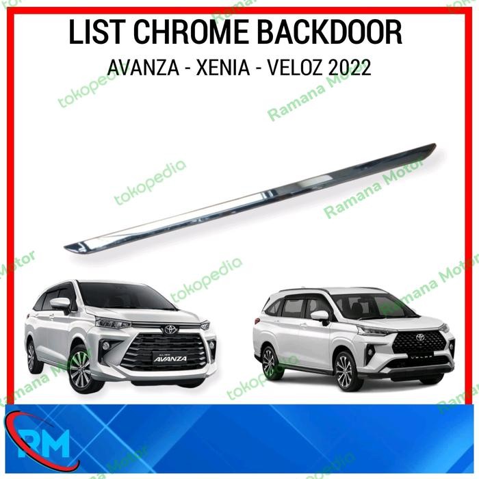 LIST CHROME BACKDOOR BELAKANG AVANZA 2022 VELOZ 2022 XENIA 2022