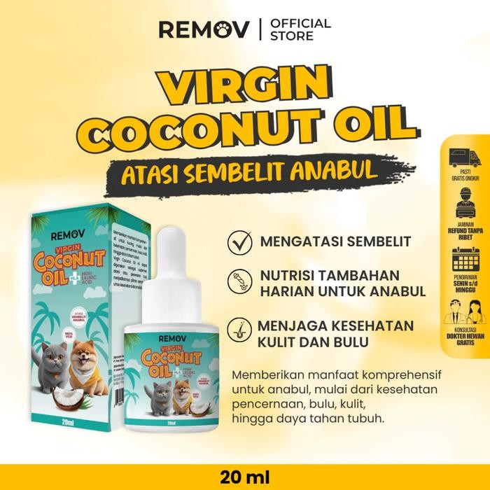 VIRGIN COCONUT FISH OIL VCFO OBAT JAMUR KUCING ANJING KELINCI VCO