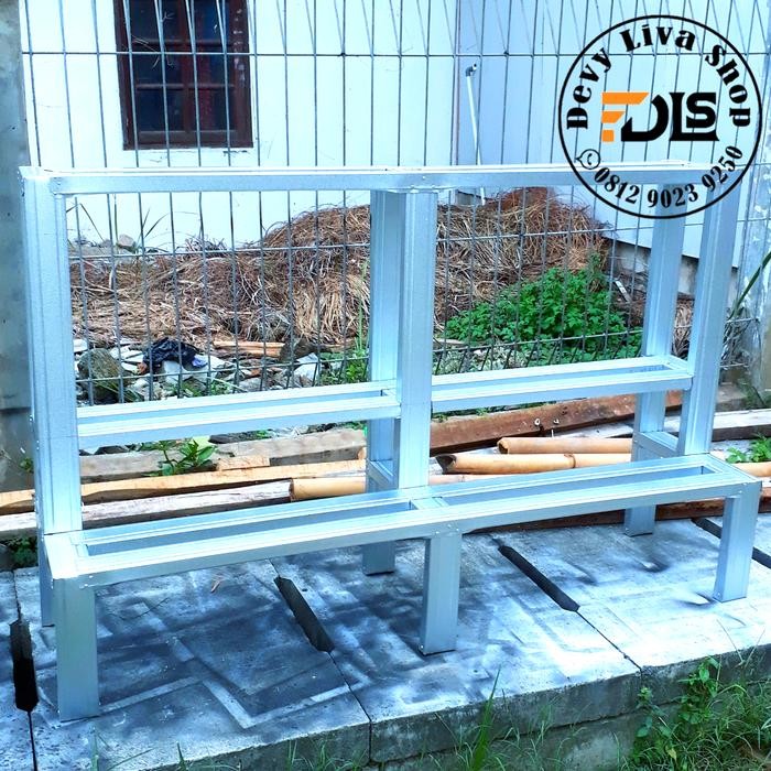 Gardening_Love Rak Pot Bunga Baja Ringan Susun 3 Uk 150