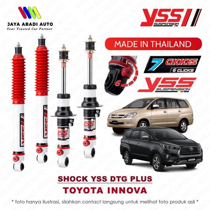 Shock Breaker YSS DTG Plus Twintube 7 Klik - TOYOTA INNOVA REBORN