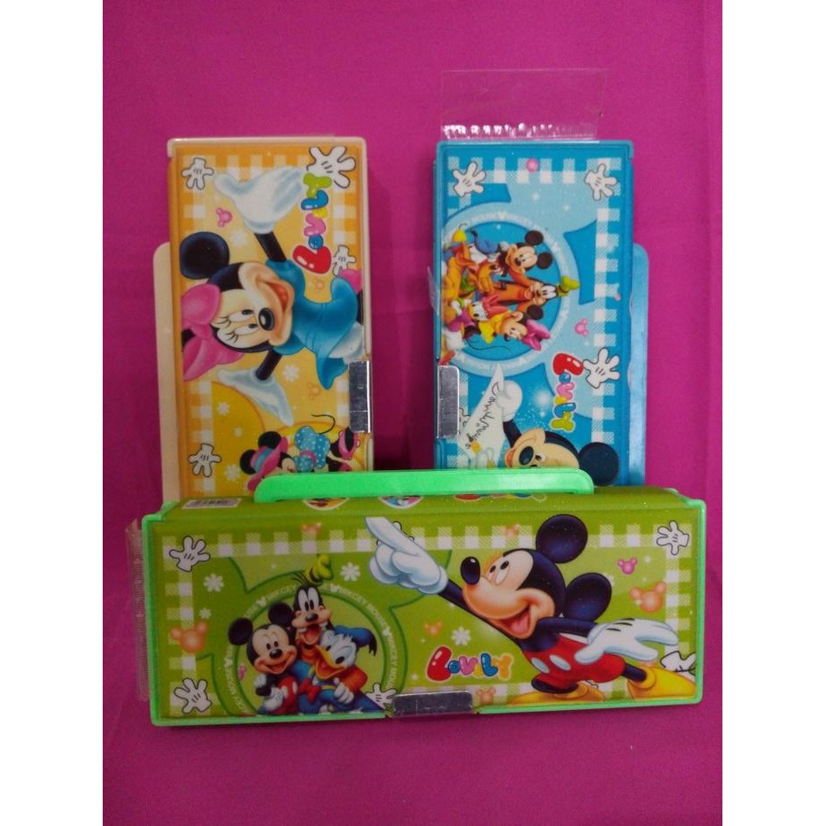 

Pencil case manet C 2219 mickey mouse tempat pensil box rautan