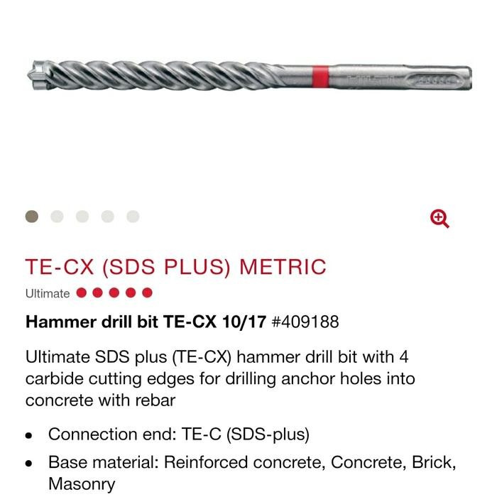 Hilti Mata Bor Beton M10 X 100Mm