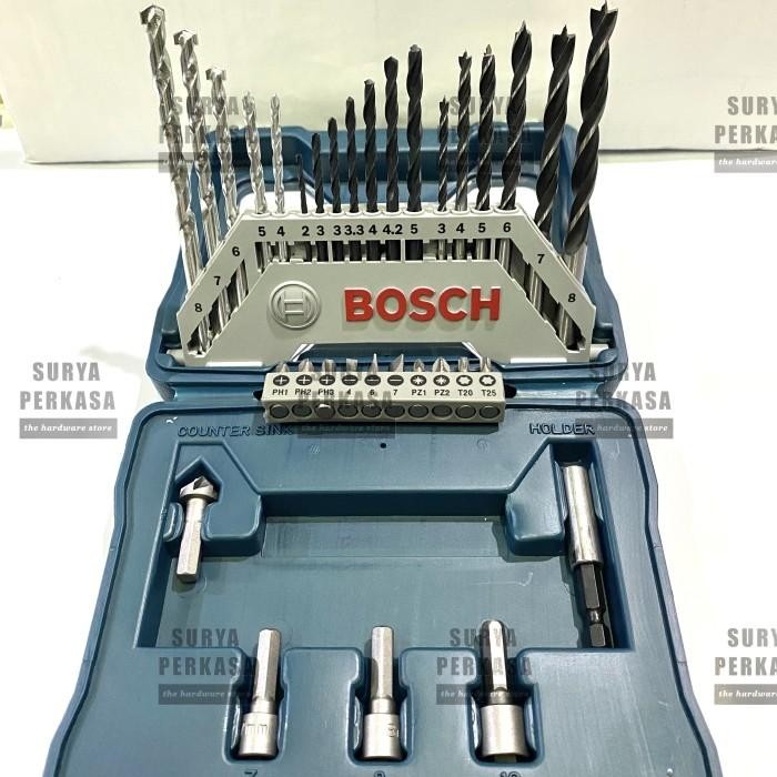 Mata Bor Set 33 Pcs Bosch Bor Beton Obeng Besi Shock Bosch Murah