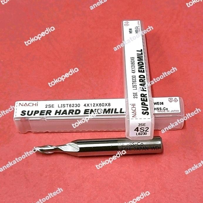 Endmill 4Mm Nachi 2Se Superhard Hss Cobalt Endmill Nachi 4Mm 2Flute
