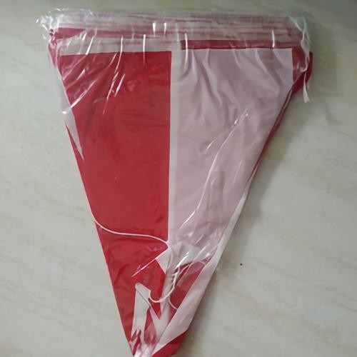 READY STOK TERMURAH BENDERA PLASTIK SEGITIGA + TALI PANJANG 6METER MERK CAP KERIS BENDERA PLASTIK