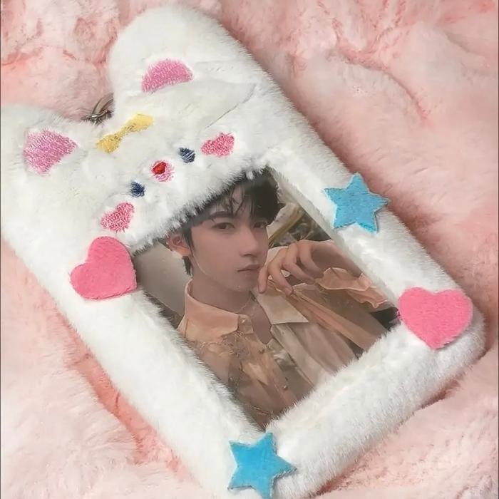 

SALE TERBARU PHOTOCARD HOLDER PLUSH PC CARD HOLDER DOMPET KARTU LANYARD KOREA WANITA ID READYY