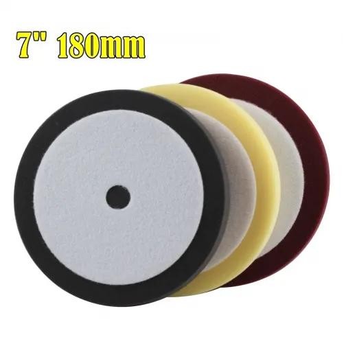 3 Pcs Spon Busa Poles 7 Inch Padat Sponge Foam Polishing Disc Pads Hq