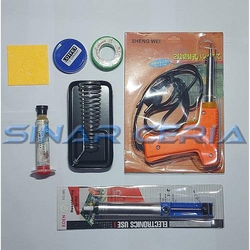 Paket Solder Tembak Mata Kecil Peralatan Solder Menyolder 7 Macam