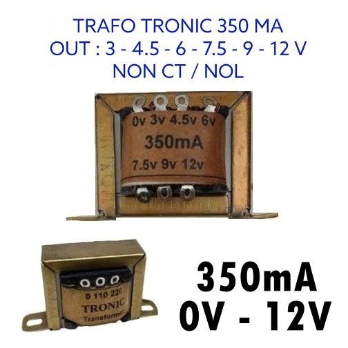 Trafo 350Ma Nol Tanpa Ct Merk Tronic Trafo 350Ma 0 Nol