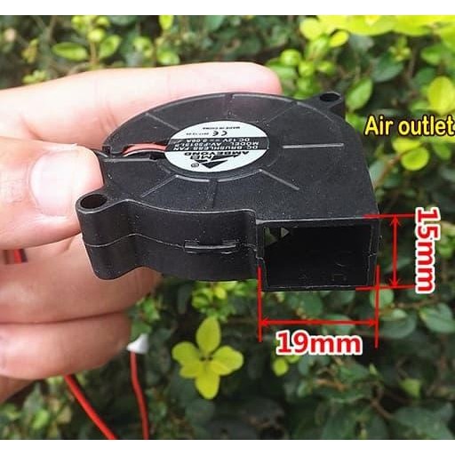 12V Mini Blower Fan Kipas Keong Brushles Dc Cooler Angin Radiator 2Pin