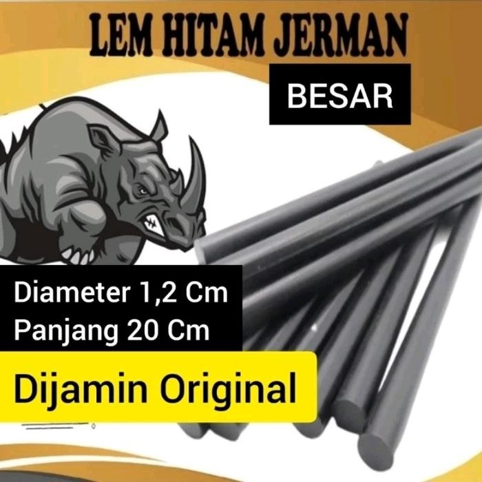 Lem Jerman Hitam Bakar Ajaib Besar 20 Cm Lem Serbaguna Penambal Segala Benda