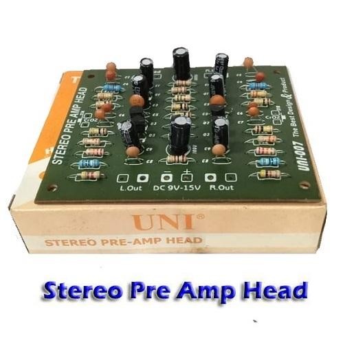 Kit Pre-Amp Stereo Preamp Penguat 9-12V Dc Bass Treble