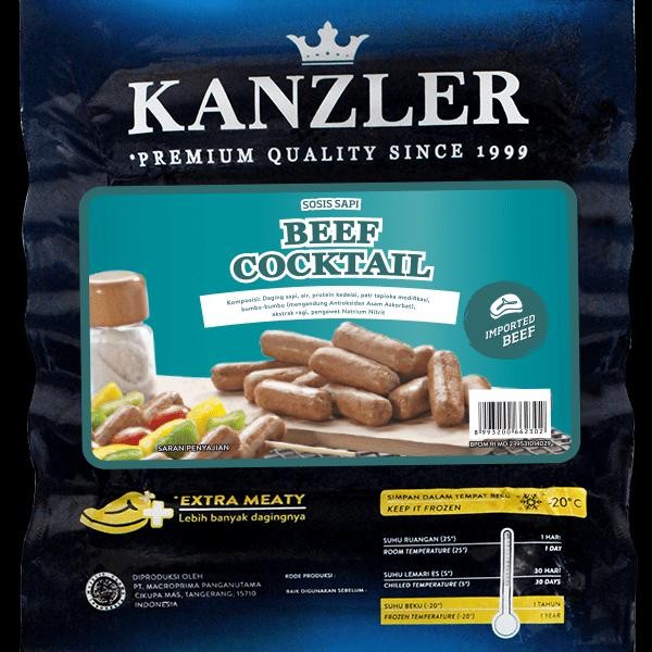 

Kanzler Beef Cocktail Sausage Sosis Sapi Kanzler 500 Gram