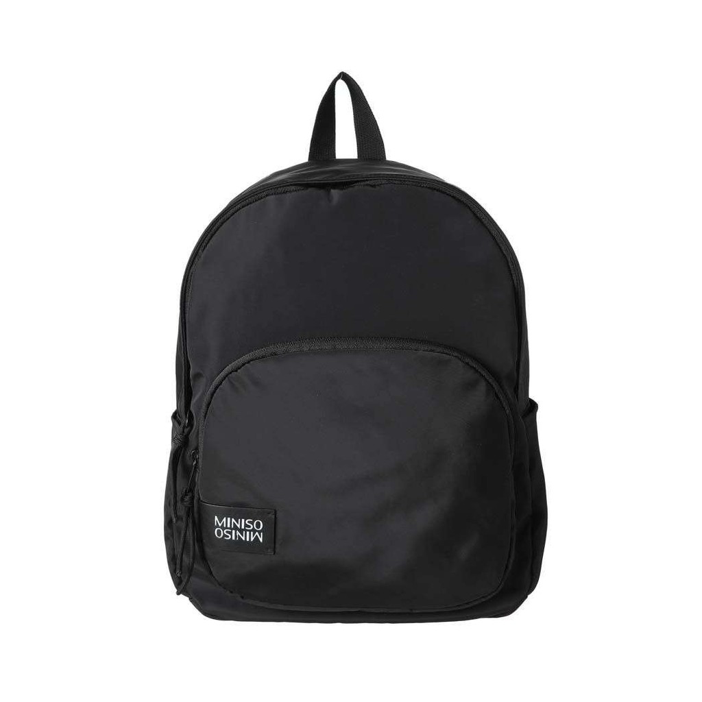 Tas MINISO Vitality Backpack MINISO Backpack Tas Sekolah Hitam Tas Ransel MINISO