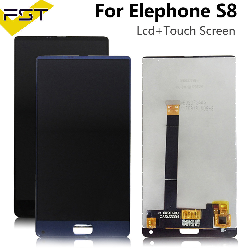6.0"For Elephone S8 LCD Display And Touch Screen Assembly Repair Parts +Tools +Adhesive For Elephone