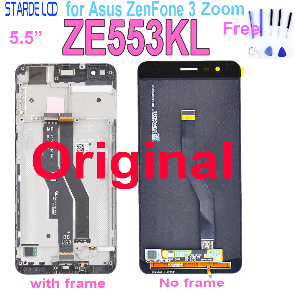 Original New LCD For ASUS Zenfone 3 Zoom ZE553KL Z01HDA LCD Display Touch Screen Digitizer Amoled 5.