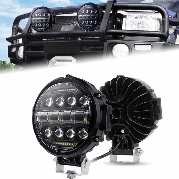 lampu sorot 7 inch offroad spider premium light 60 w harga 1 pcs