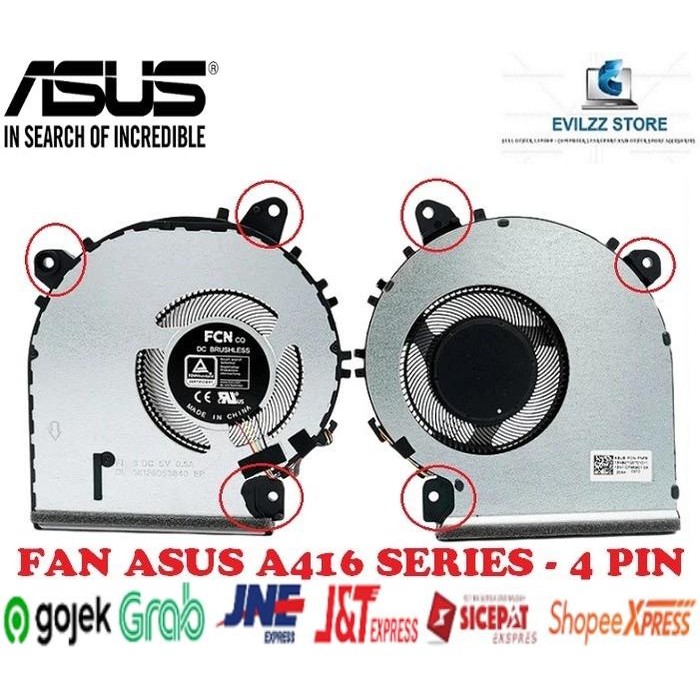 FAN KIPAS ASUS VIVOBOOK A416 A416E A416EA A416EAO A416EP A416EPO A416FA A416J A416JA A416JP A416JAO
