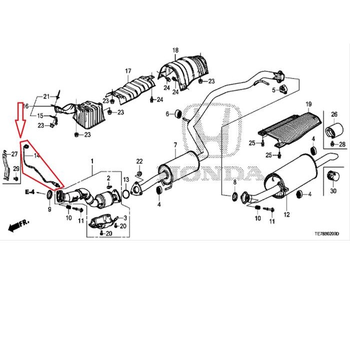Sensor Oxygen Oksigen Bawah Honda Brv Mobilio Original