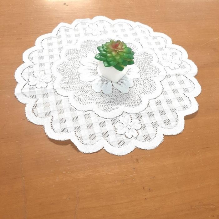 taplak meja bulat kecil Diameter 40cm *