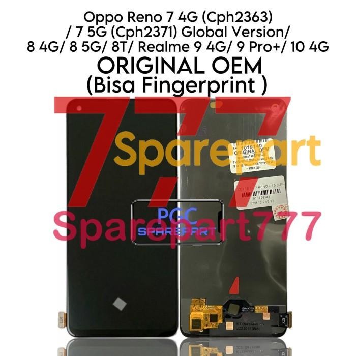 ORI OEM LCD Oppo Reno 7 4G 5G / 8 4G 5G / 8T / Realme 9 10 4G / 9 Pro+