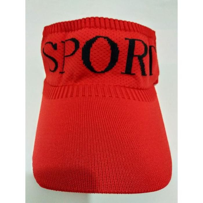Topi Senam Wanita Sport-Topi Bolong Rajut Sport-Topi