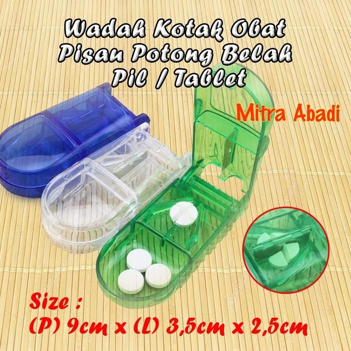 Wadah Pemotong / Pembelah Obat Pil / Pill Cutter Box