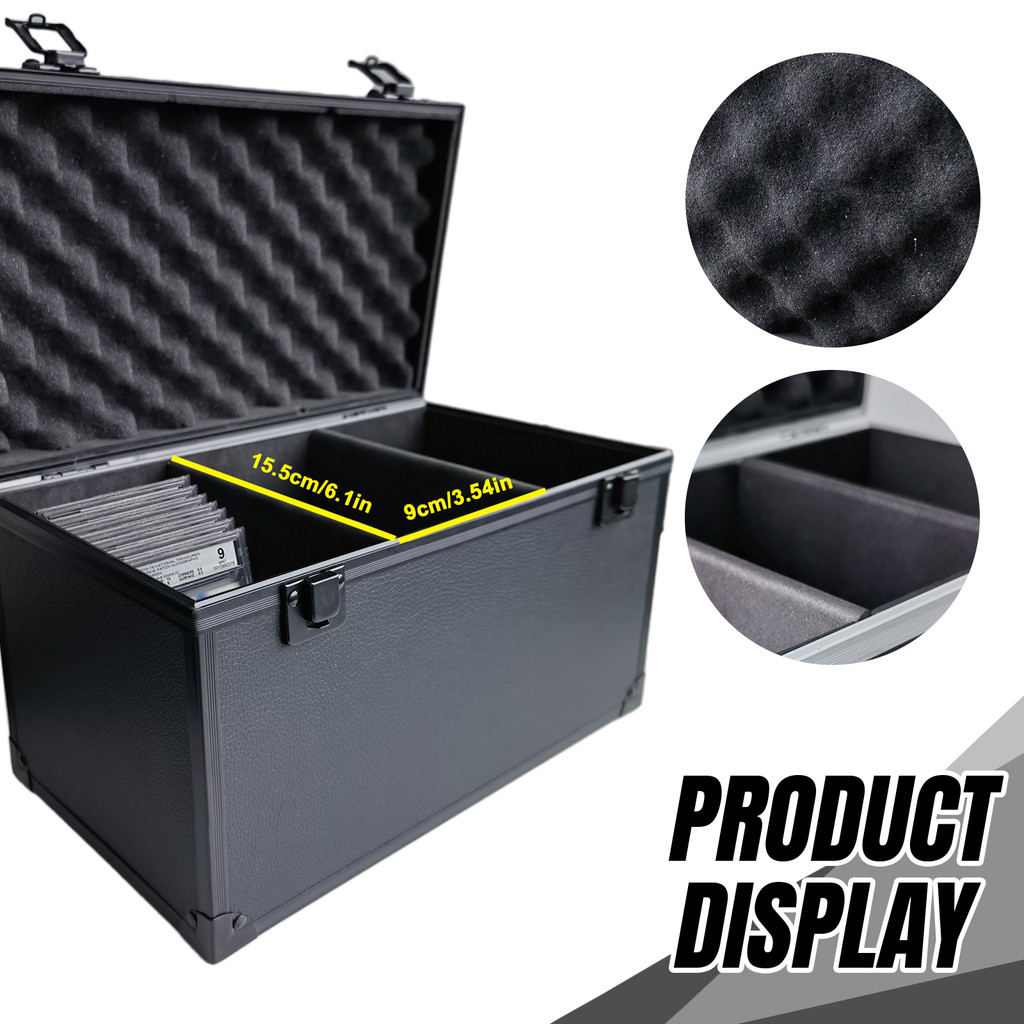 Portable Graded Trading Card Organizer Game Card Collector Sport Card Case Storage Box Slabs Holder