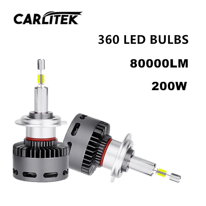 CARLitek H4 H7 LED 360 Canbus H11 H1 H8 H9 80000LM 200W HB3 HB4 9005